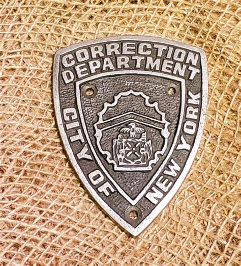 New York City Corrections Dept Plaque Spearhead And Company