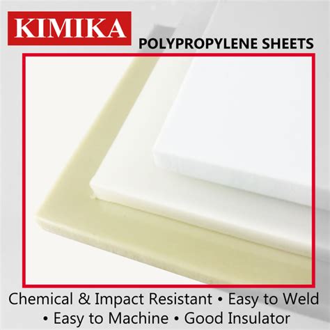 Polypropylene Sheet Pp Sheet Natural White Mm X Mm X Mm Lazada Ph