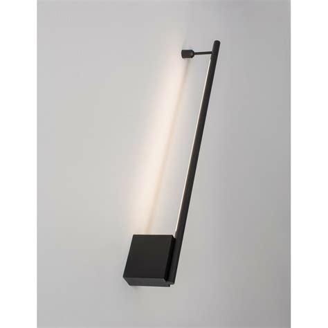 Lumiere Applique Murale LED Intégrée 60cm Sandy Aluminium Noir LED