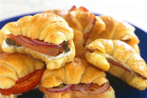 Mini Croissants Party Menu Planning Breakfast Brunch Breakfast Recipes High Tea Food