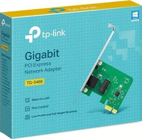 TP Link TG 3468 PCIE Network Adapter 10 100 1000Mbps Gigabit Ethernet