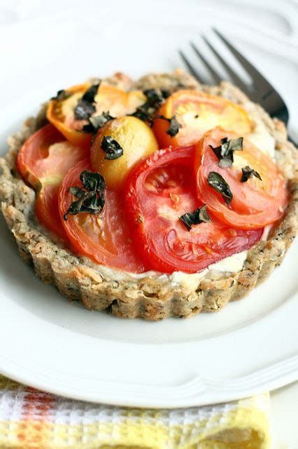 Tomato Goat Cheese Tart With Herb Crust From Confessions Of A Tart Blog