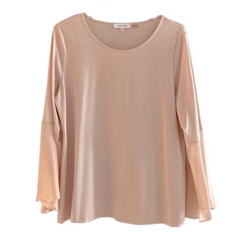 Calvin Klein Tops Calvin Klein Blush Pink Gorgeous Top With Flutter