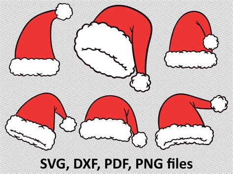 Santa hat svg Christmas Svg Hat svg Santa svg Santa hat | Etsy