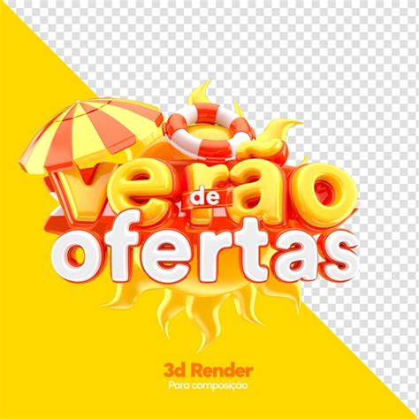 Etiqueta Verano De Ofertas En Brasile O Render D En Portugu S