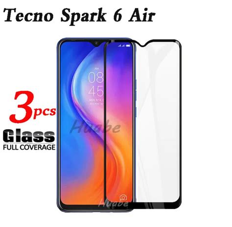 กระจกเทมเปอร์สำหรับtecno Spark 6 Air Tecno Pova 21dเต็มหน้าจอครอบคลุม