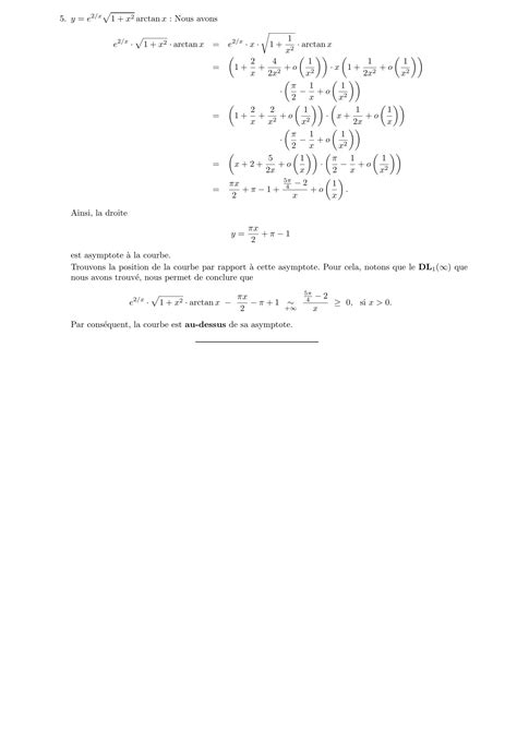 TD2 Analyse asymptotique Correction Analyse2 PREING1 S2 Cy Δ Cours