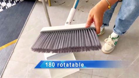 Upgrade Broom And Dustpan Set Large Size And Stiff Broom Dust Pan