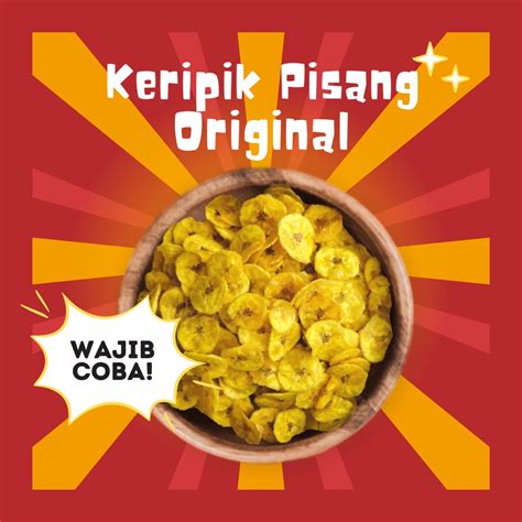 Jual Keripik Pisang Original Dan Keju 250 Gr Keripik Pisang