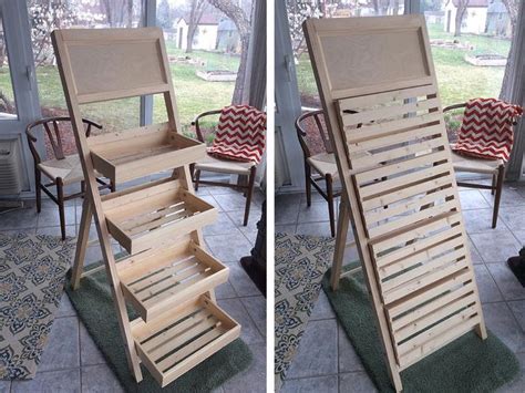 Folding Ladder Tray Made of Pine | Handcrafted by Jason Cooper