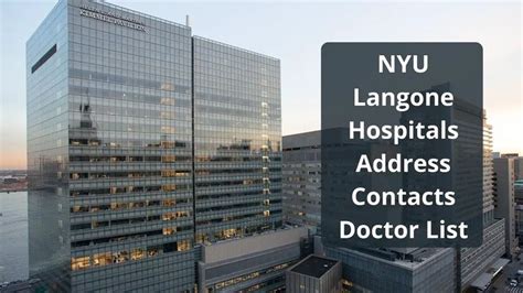 Nyu Langone Hospital Address Contacts Doctor List Best Hospitals