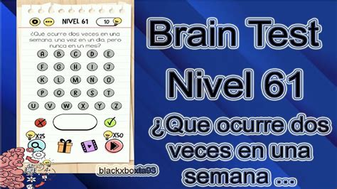 Brain Test Nivel Que Ocurre Dos Veces En Una Semana