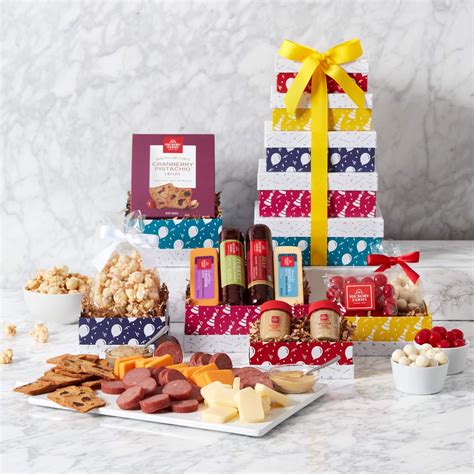 Premium Happy Birthday Gift Tower 64 99 USD Hickory Farms