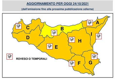 Sicilia La Protezione Civile Lancia Nuova Allerta Meteo Per Domenica