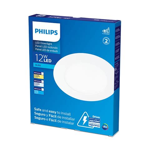 Painel De Led Philips Plafon Downlight Redondo W Luz Branca Fria