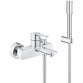 Grohe Lineare Kar Brusearmatur Med H Ndbruser Krom