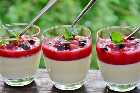 Recette Panna Cotta Au Coulis De Fruits Rouges Recette Desserts Et