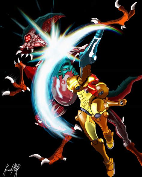 Samus Is Under Fire By Machuboy On Deviantart