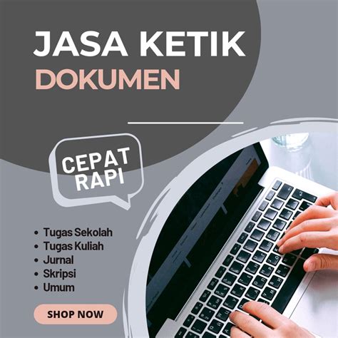 Menerima Jasa Pengetikan Umum Untuk Jenis Artikel Naskah Tugas Kuliah