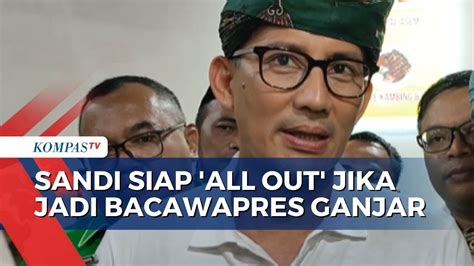 Soal Jadi Bacawapres Ganjar Sandi Apapun Keputusannya Saya Siap All