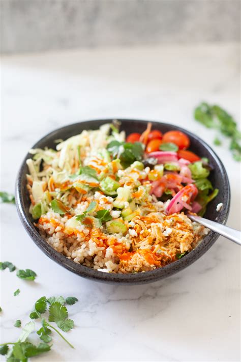 Easy Buffalo Chicken Grain Salad Lillie Eats And Tells