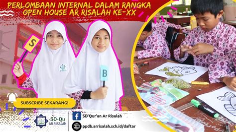 Sd Qur An Ar Risalah Perlombaan Internal Dalam Rangka Open House Ar