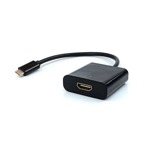 Cabo Adaptador HDMI Fêmea x USB C Tipo C Macho ADP 303BK Plus Cable