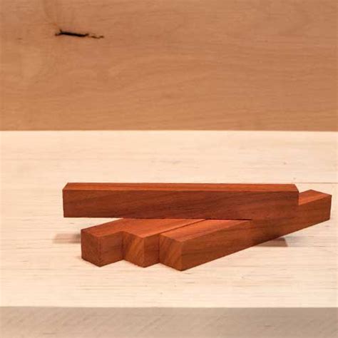 Padauk Pen Blanks 1" x 1" x 5" | Cherokee Wood Products