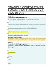 Autoevaluación N3 docx FINANZAS CORPORATIVAS 1 ASUC 01294 20455