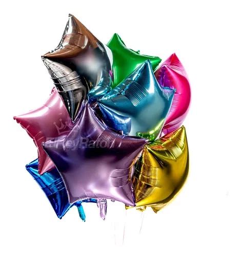 Globos Metalicos Estrella Pulgadas Para Decoraci N Cuotas Sin