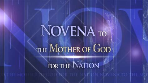 Novena To The Mother Of God For The Nation Youtube