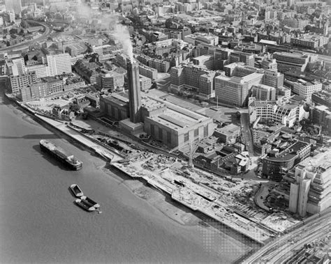 Aerial View Of Front And Right Side Of Bankside B Power Station Before