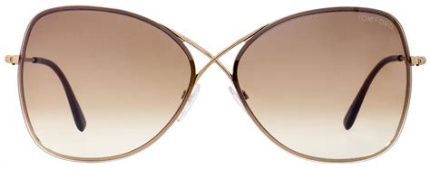 Tom Ford Women S Butterfly Sunglasses Tf250 Colette 28f Rose Gold 63mm Shop Premium Outlets