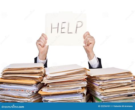 Help Overworked Businessman Stock Image Image Of Professional Arms