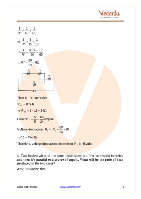 Cbse Class Physics Chapter Current Electricity Important