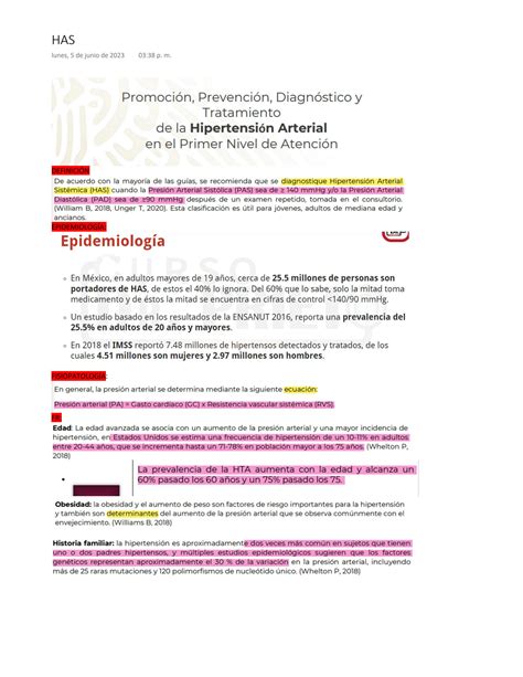 Solution Hipertensi N Arterial Sist Mica Studypool