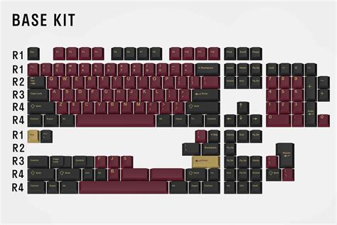 Drop Redsuns Gmk Red Samurai Custom Keycap Set Doubleshot Abs