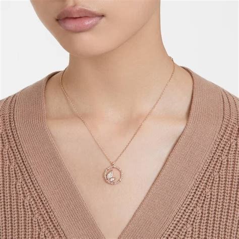 Achat Collier Dellium Forme ronde Bambou Blanc Placage de ton or rosé