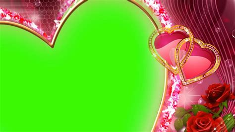 Heart Frame Wedding Footage Background Green Screen Effect Dmx Hd Bg