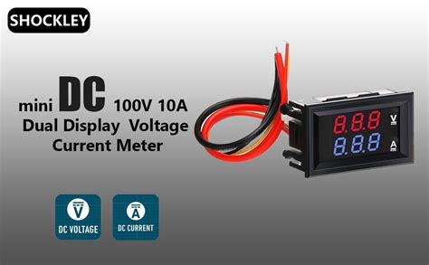 Shockley Led Voltmeter Ammeter Red And Blue Digital Multimeter Display