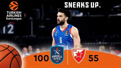 Anadolu Efes Kızılyıldız 100 55 Maç Özeti EuroLeague 34 Hafta