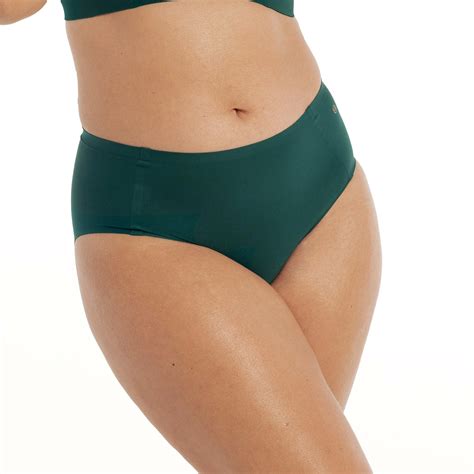 Evelyn Bobbie High Waisted Retro Bikini In Monstera Green La Tee Da