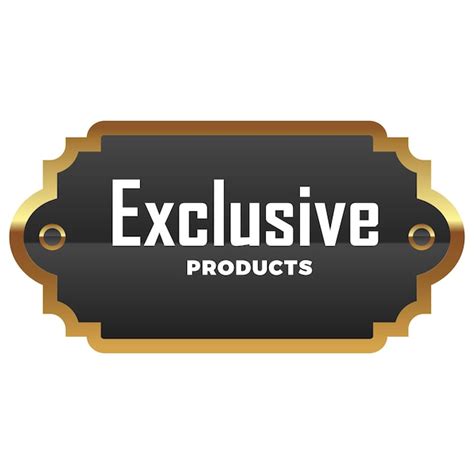 Premium Vector Glossy Exclusive Stamp Exclusive Label Exclusive Icon