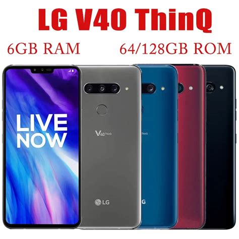 LG V40 ThinQ V405UA V409N V405EBW 6 4 Qualcomm 845 Mobile 6GB RAM 64