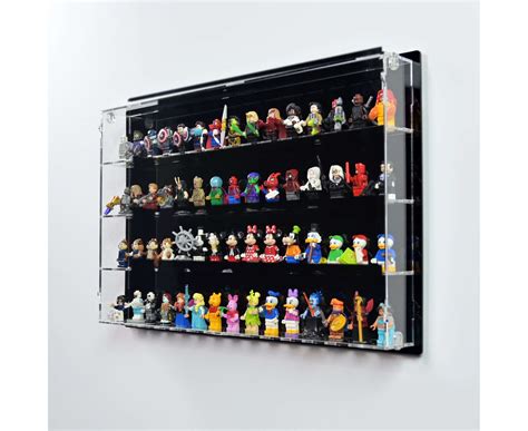 Black Lego Minifigures Wall Display Case Holds X Minifigures