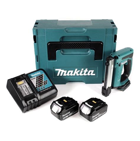 Makita Dst Rtj V Li Ion Agrafeuse Cloueur Sans Fil Coffret De