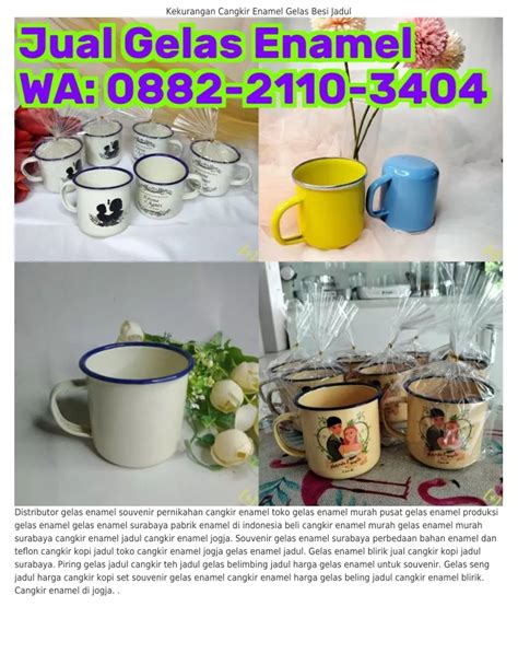 PPT O882 2llO 3ㄐOㄐ WA Cangkir Kopi Cafe Produsen Gelas Enamel Jogja