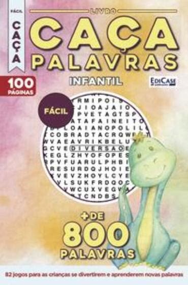 Livro Caça Palavras Infantil 38 Livros de Caça palavras Magazine Luiza