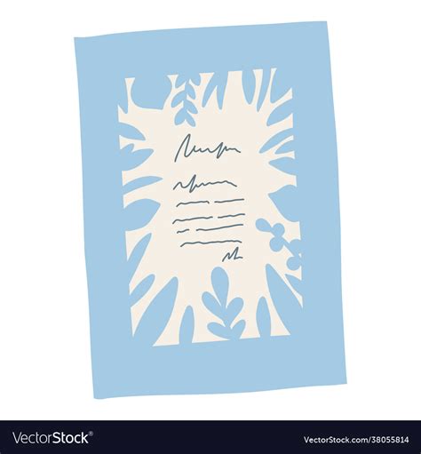 Collection envelope with mail postmark Royalty Free Vector