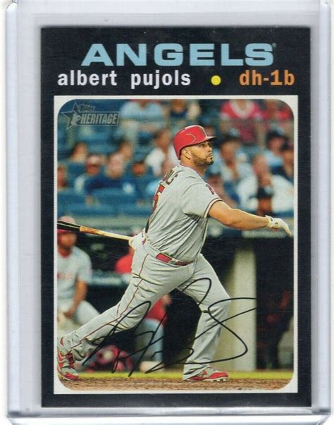 2020 Topps Heritage Baseball 78 ALBERT PUJOLS Los Angeles Angels EBay